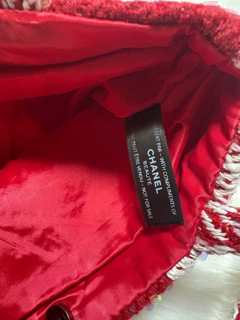 じ*ん様 シャネル CHANEL バーガンディ スパンコール トートバッグ