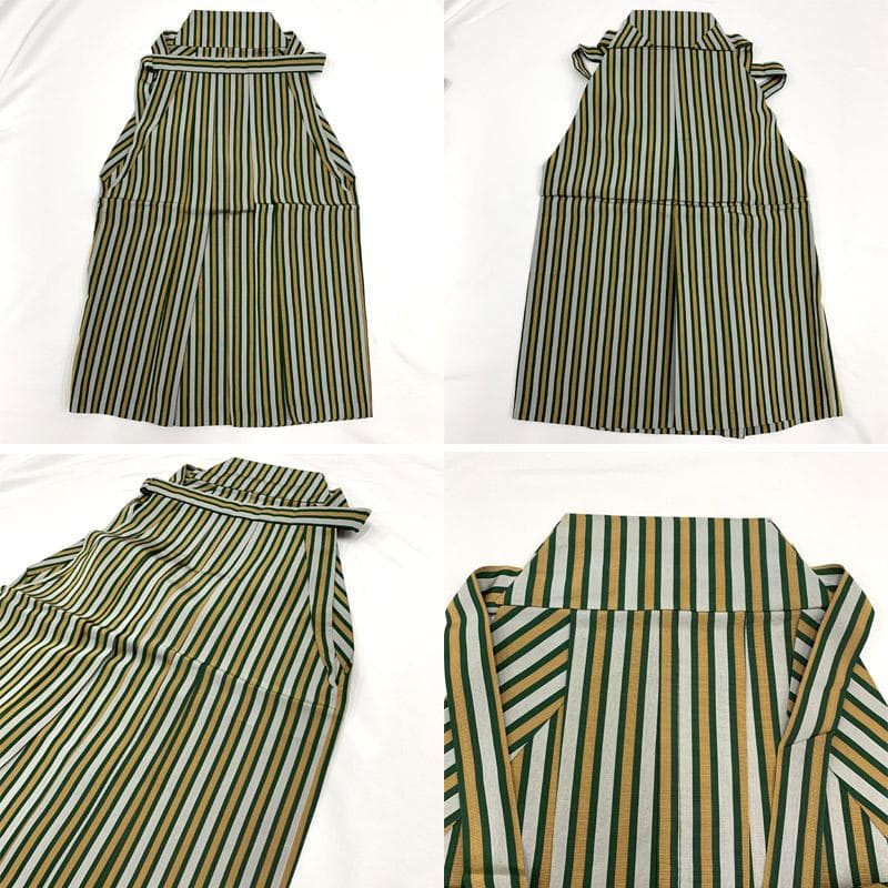 507ab19, 小物■七五三 五歳 セミアンティーク着物&羽織&袴&角帯■良好