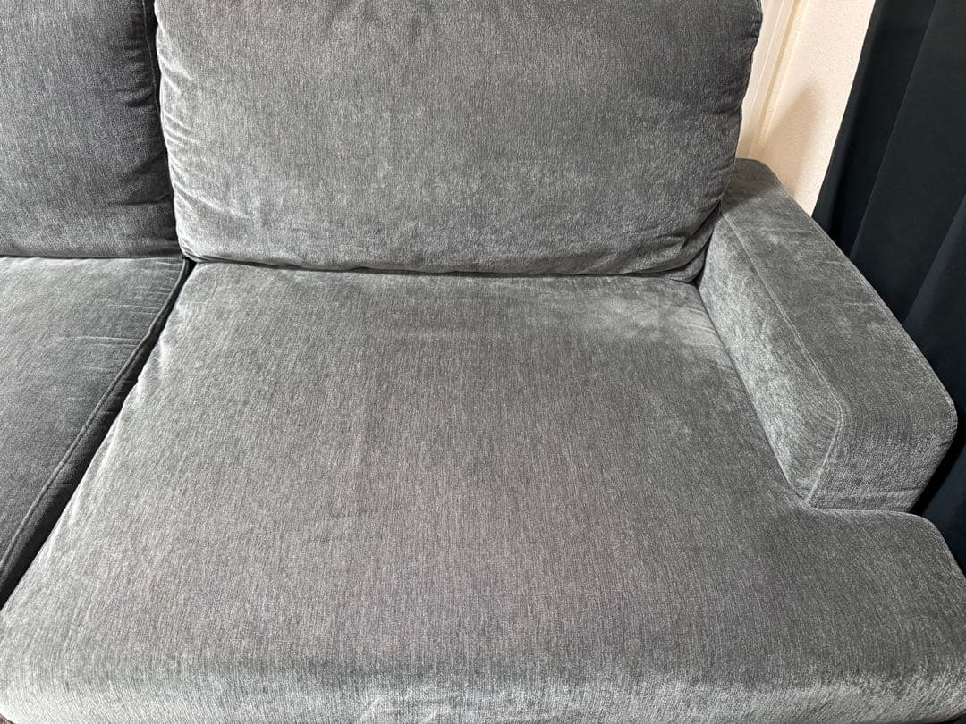 ソファ　2.3人掛け　［関家具］エレーナ　ファブリックチャコール