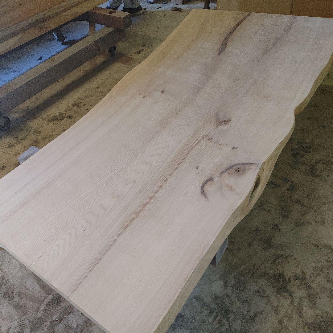 送料込　一枚板　ニレ　楡　無垢材　天板　テーブル　カウンター　DIY　番号5