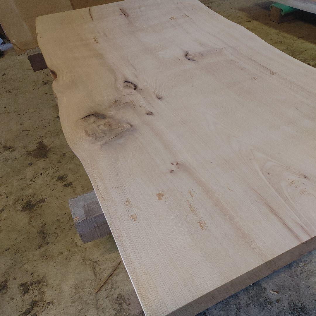 送料込　一枚板　ニレ　楡　無垢材　天板　テーブル　カウンター　DIY　番号5