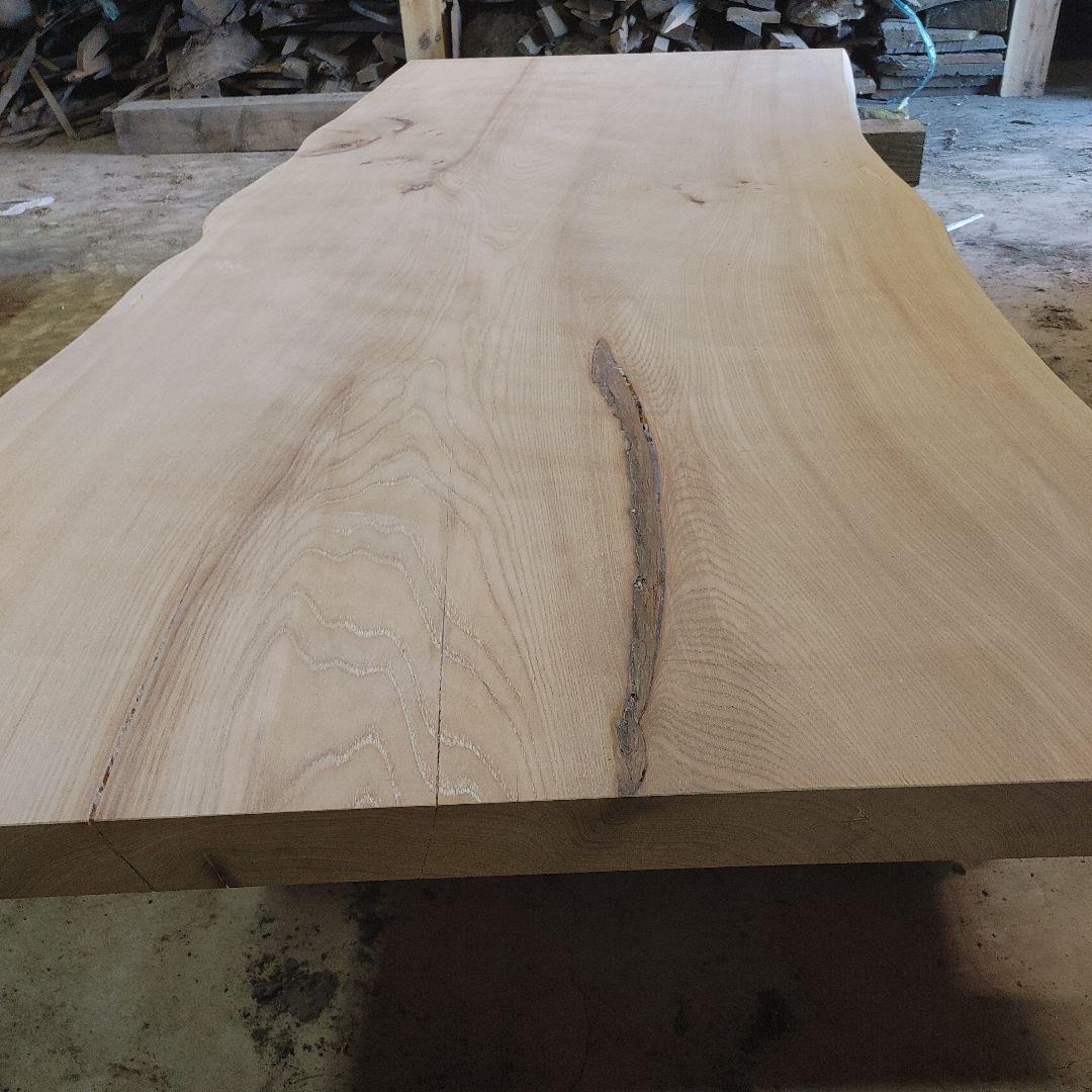 送料込　一枚板　ニレ　楡　無垢材　天板　テーブル　カウンター　DIY　番号5