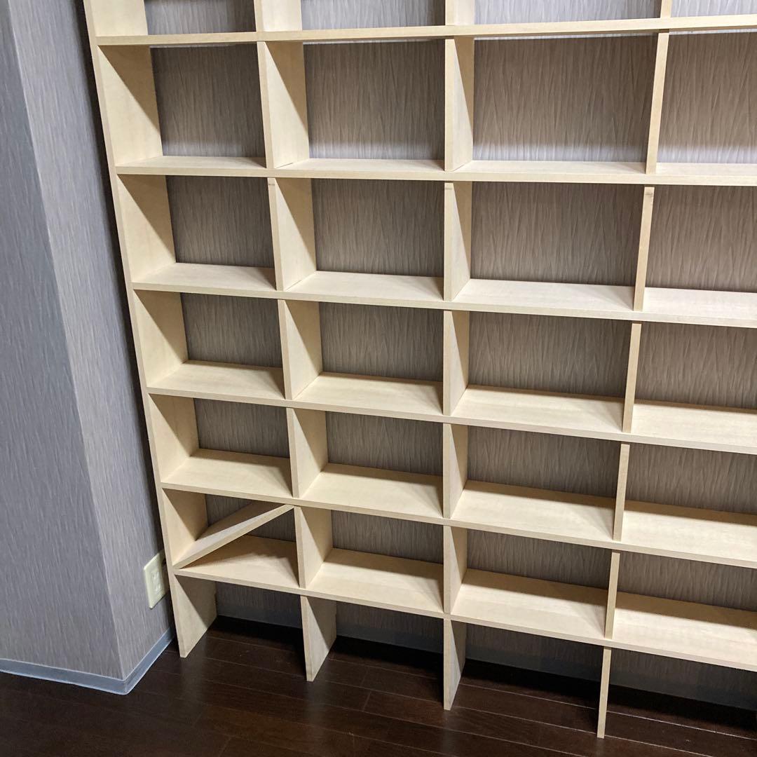 マルゲリータ　壁一面　本棚　シェルフ　縦10コマ×横7コマ　奥行180mm