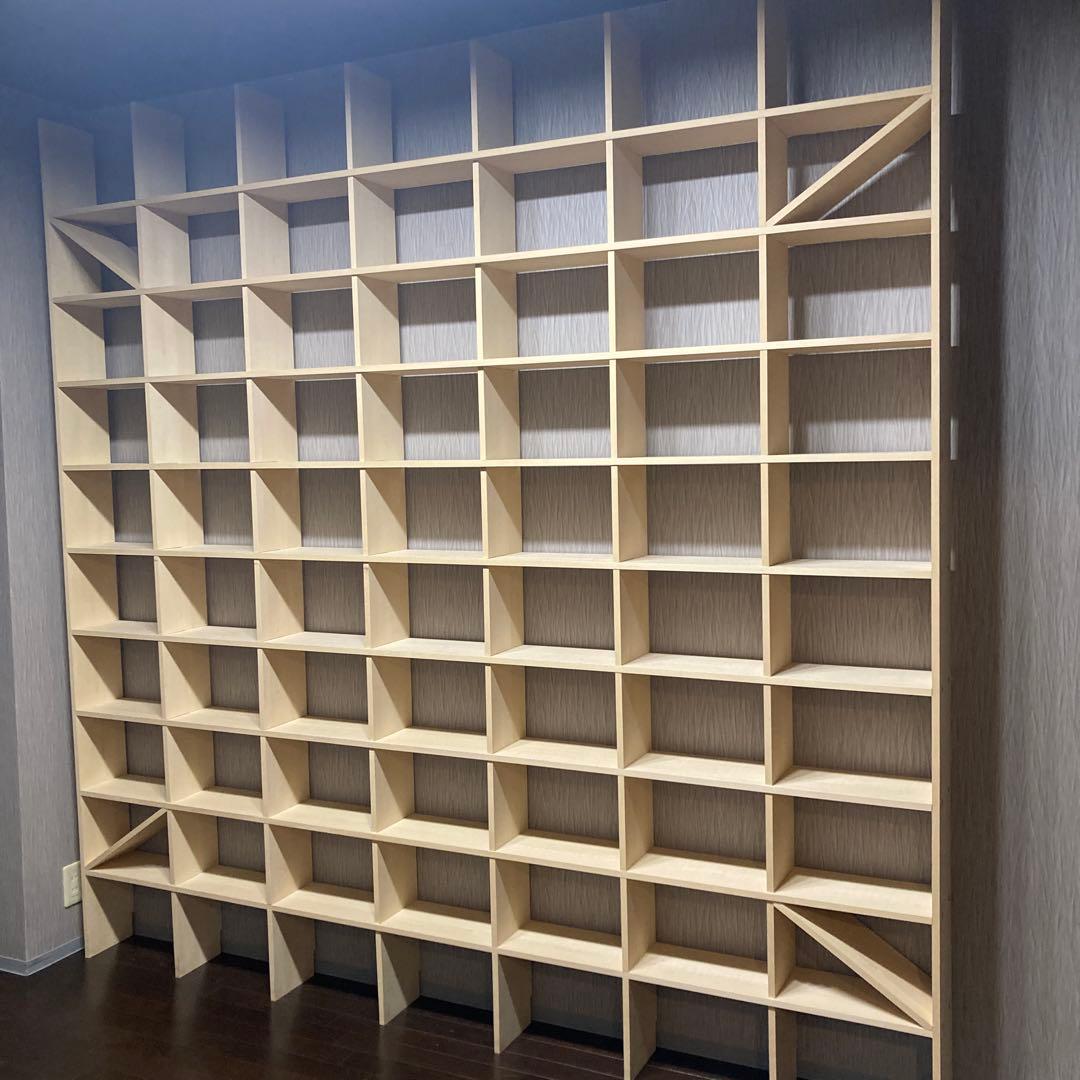 マルゲリータ　壁一面　本棚　シェルフ　縦10コマ×横7コマ　奥行180mm