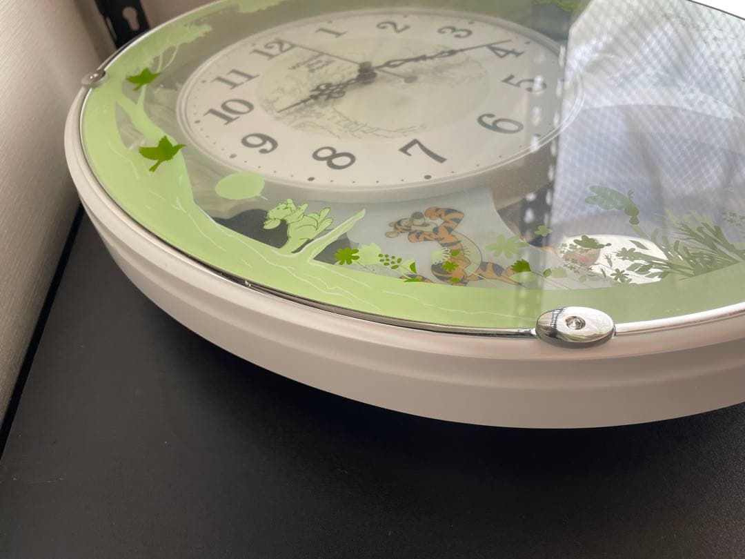 リズム 掛け時計 4MN523MC03 電波 くまのプーさん からくり時計