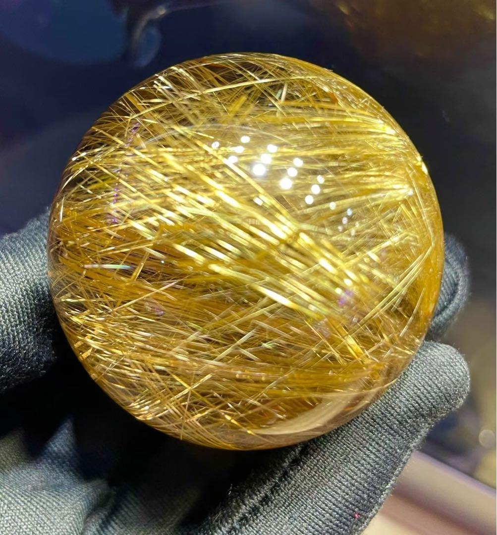 ⭐︎【極上品】タイチンクオーツ 置物 49.5mm