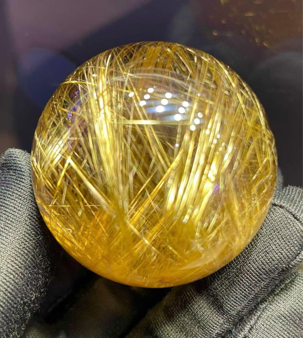 ⭐︎【極上品】タイチンクオーツ 置物 49.5mm