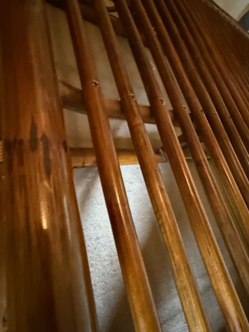 ☆希少☆ ラタン　セミダブルベッド　昭和レトロ　ヴィンテージ　アンティーク　籐