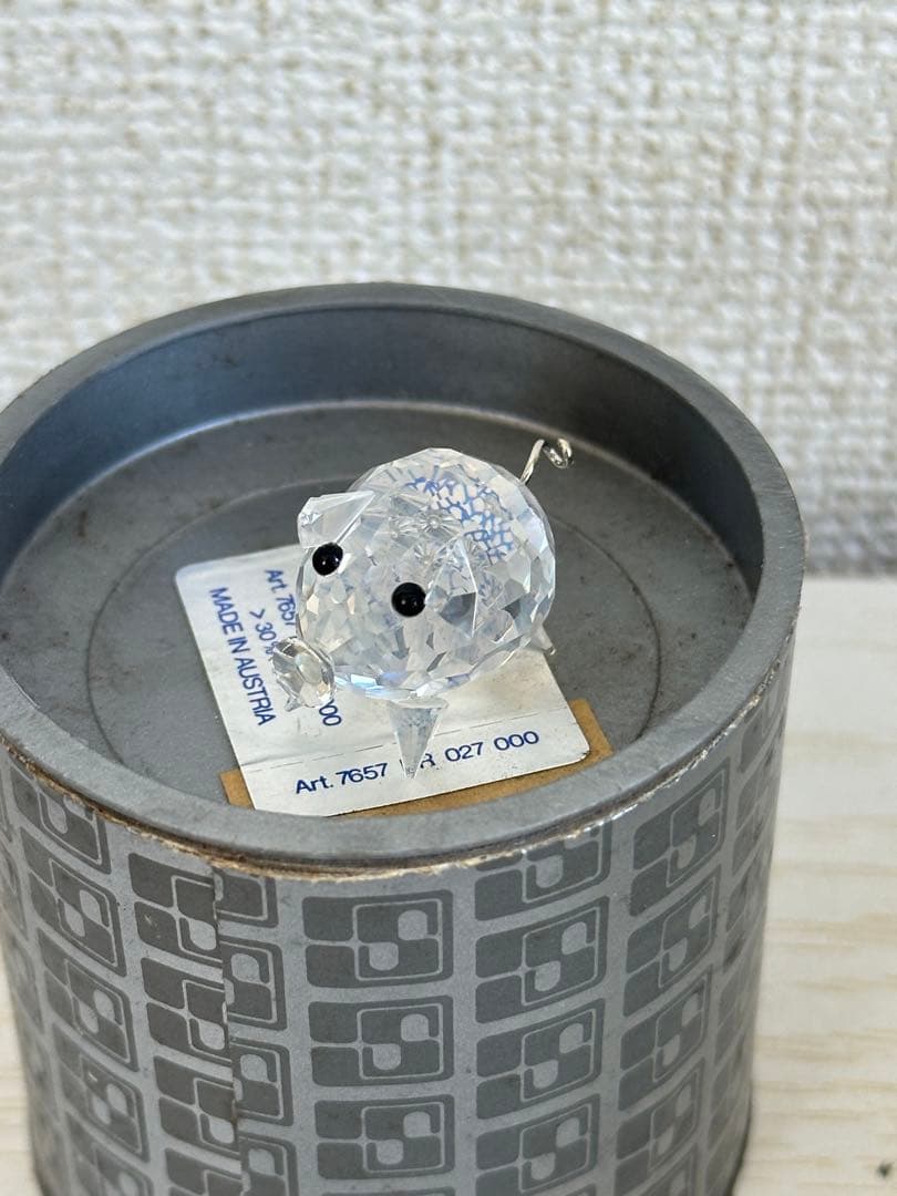 スワロフスキー スワン ハリネズミ ブタ ウサギ 小鳥 城など 8点