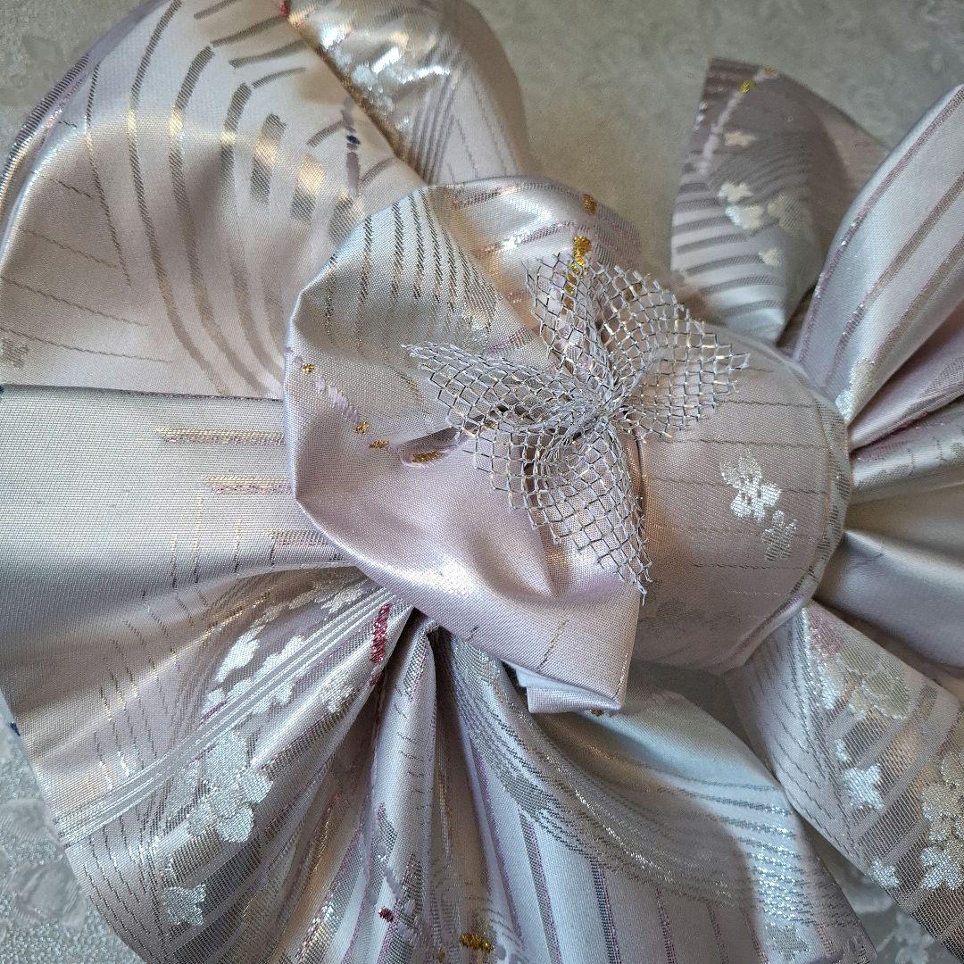 【K727】七五三 七歳　 時短！ 二部式作り帯 舞台衣装にも　未使用帯