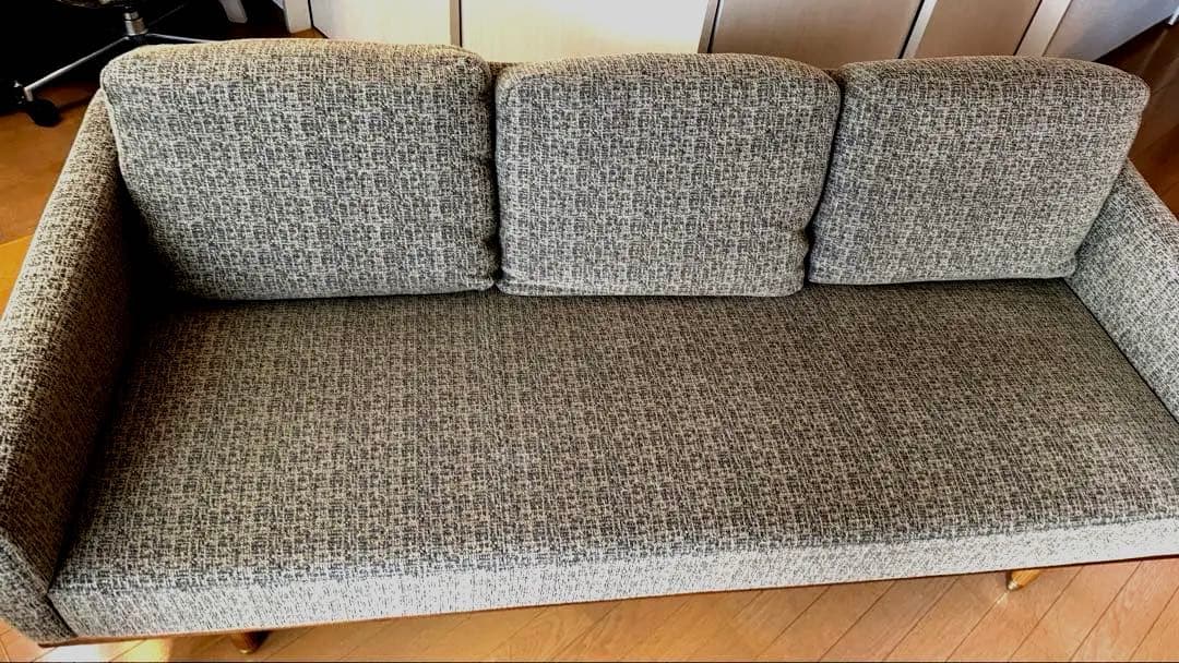 【美品・限定値引き】フランネルソファ・FOLKE（フォルケ） 3人掛け