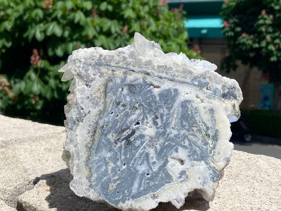 【浄化・活力・成功】カルサイトクラスター⭐️フローライト共生 ⭐️2回結晶　N149