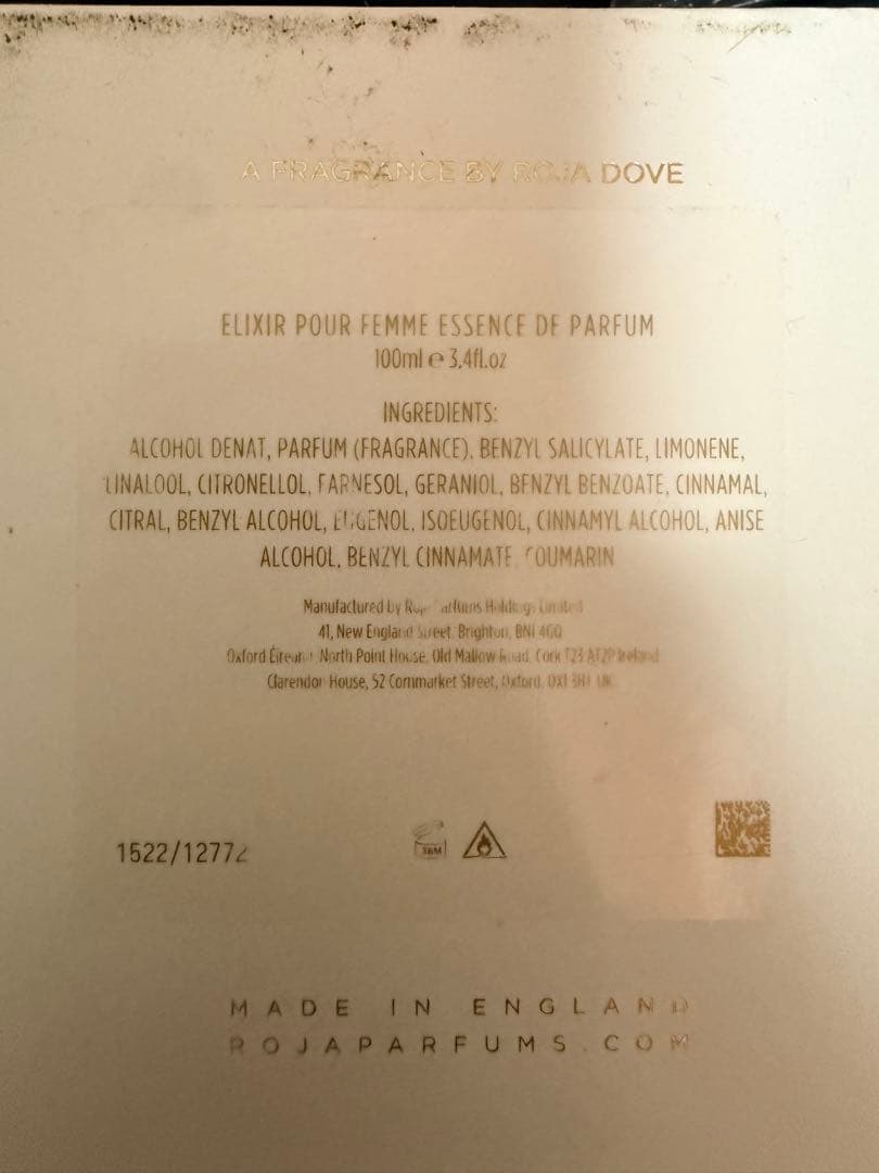 Roja香水Elixir Pour Femme Essence 100ml 残6
