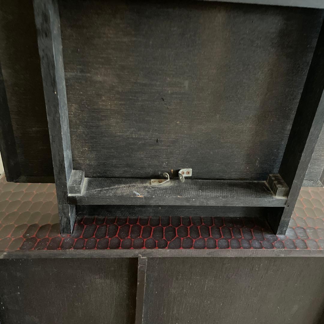 アンティーク　鎌倉彫　姿見　鏡台　一面鏡　ドレッサー　化粧台　昭和レトロ