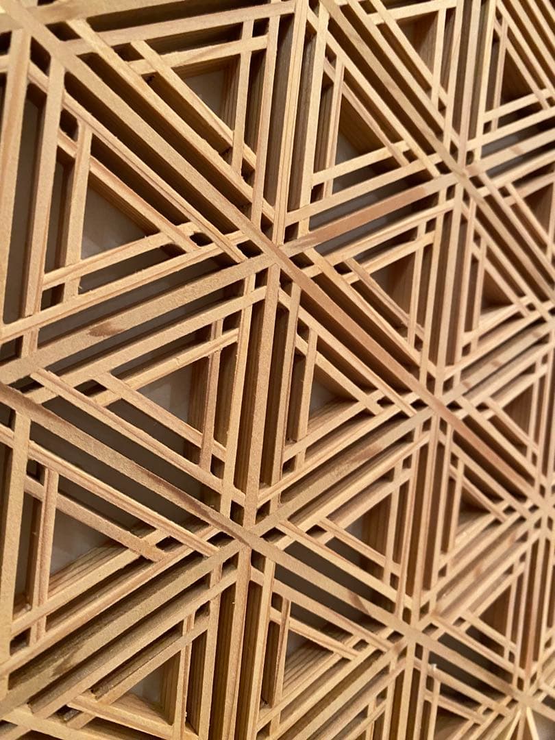 ②組子細工　衝立　パーテーション　伝統工芸品