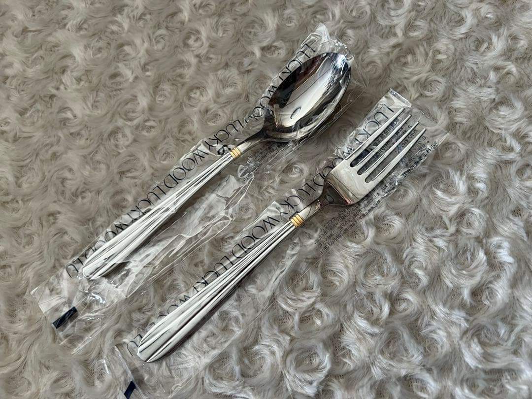 【専用】ラッキーウッド カトラリーセット　サントラル（金彩）ディナーセット※