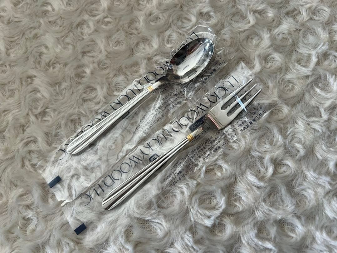 【専用】ラッキーウッド カトラリーセット　サントラル（金彩）ディナーセット※