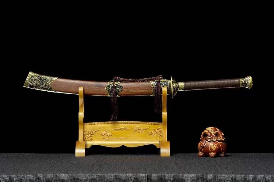 紅蓮唐刀-高性能マンガン鋼 古兵器 武具刀装具日本刀模造刀 居合刀