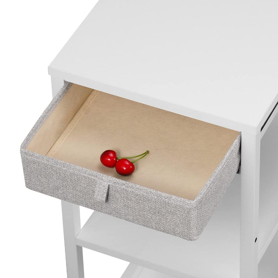 パソコンワゴン ラック キャスター 引き出し 移動も楽々 白