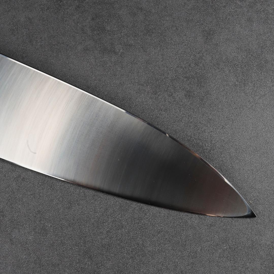 7171 左利き用 出刃包丁 7寸 刺身包丁 和包丁 人工象牙黒三本巻八角柄