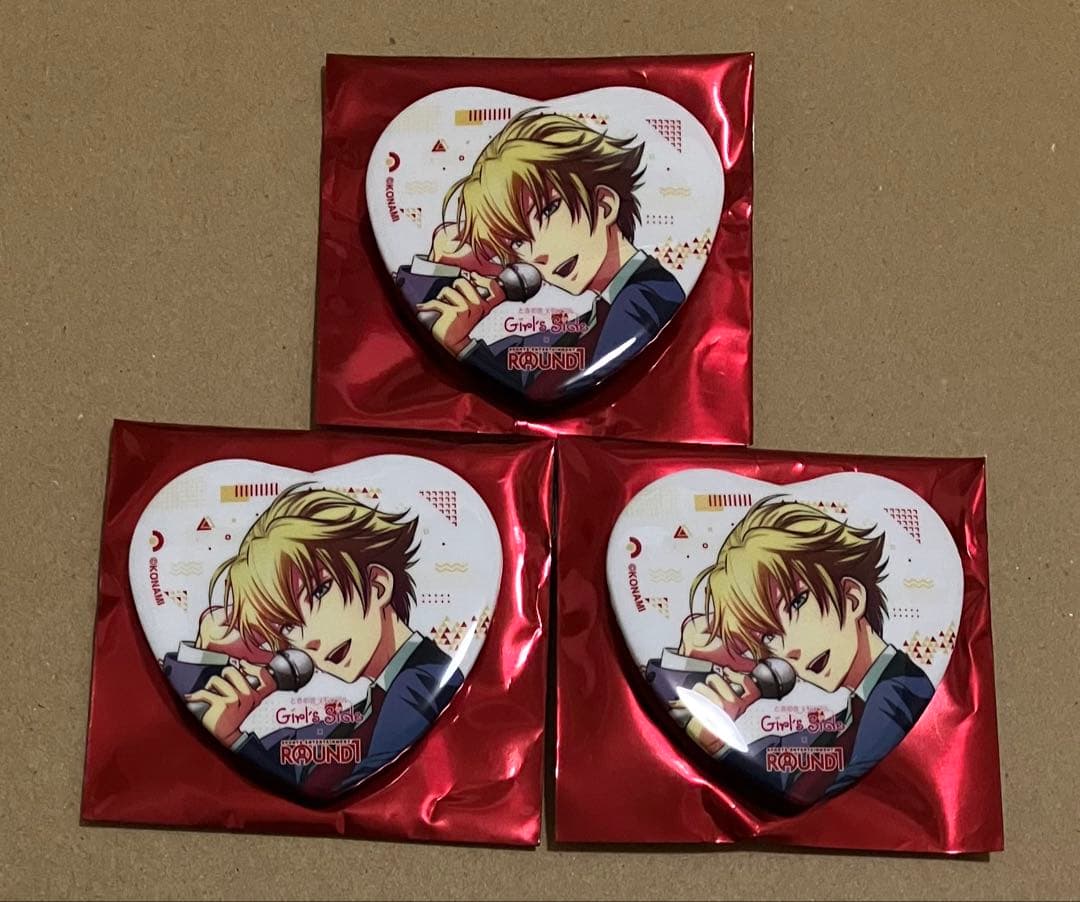 ときメモGS ラウンドワン ハート缶バッジ 葉月珪 - メルカリ