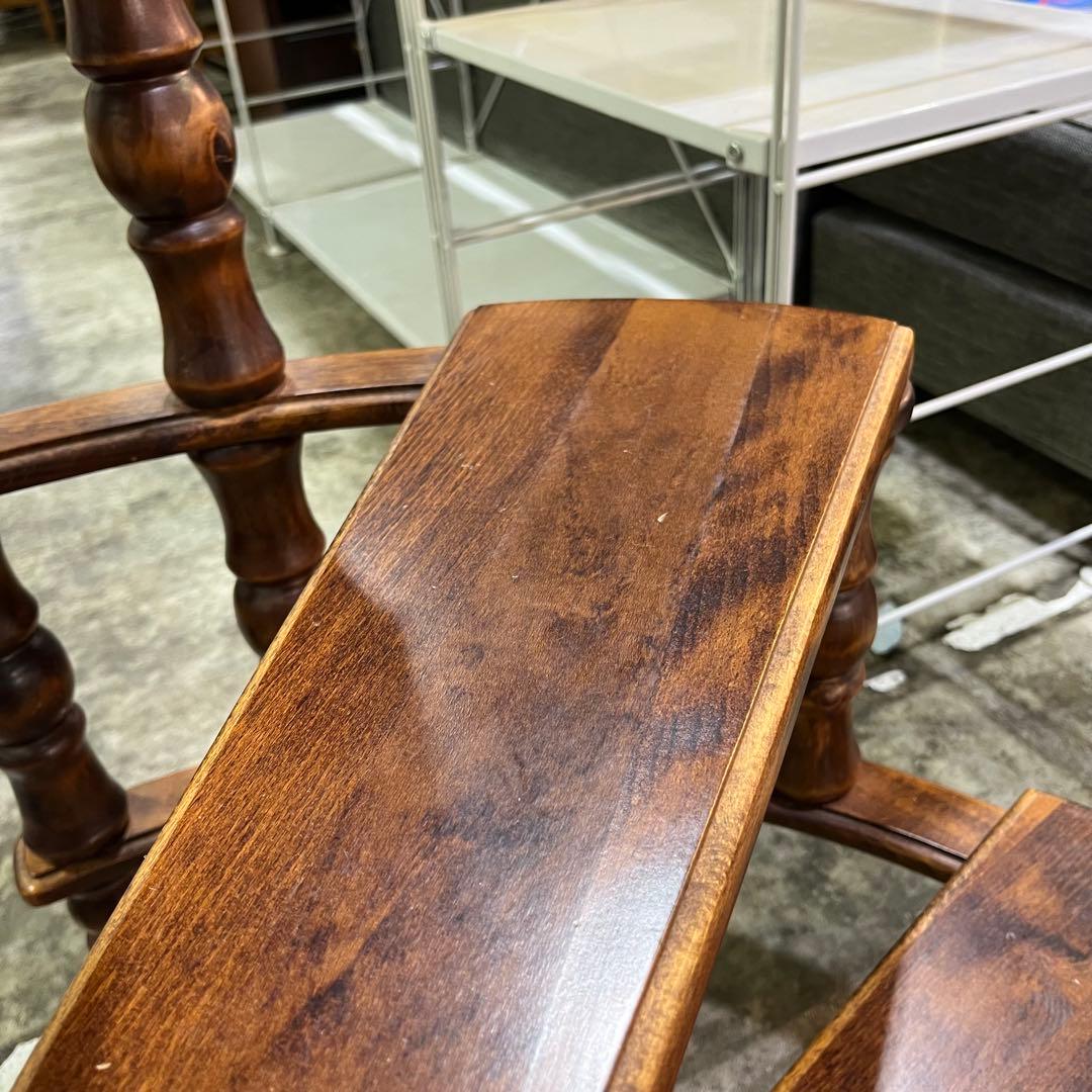 螺旋階段　飾り棚　イタリー　アンティーク