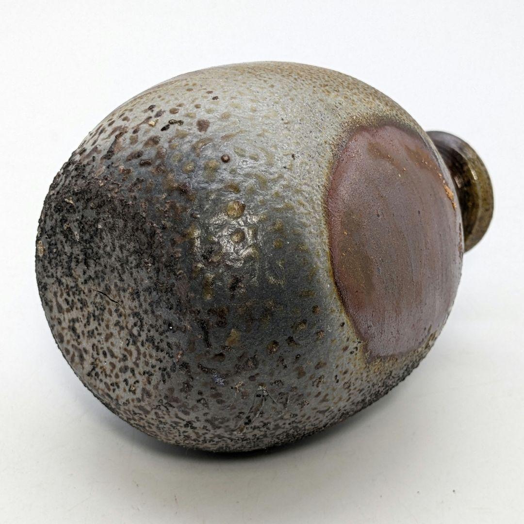 藤本道生 備前焼 ゴマ窯変徳利&虹彩ぐい呑 共箱共布 酒器 とっくり