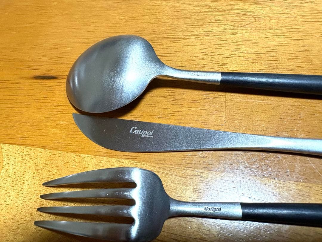 USED CUTIPOL クチポール ブラック GOA ゴア カトラリセット