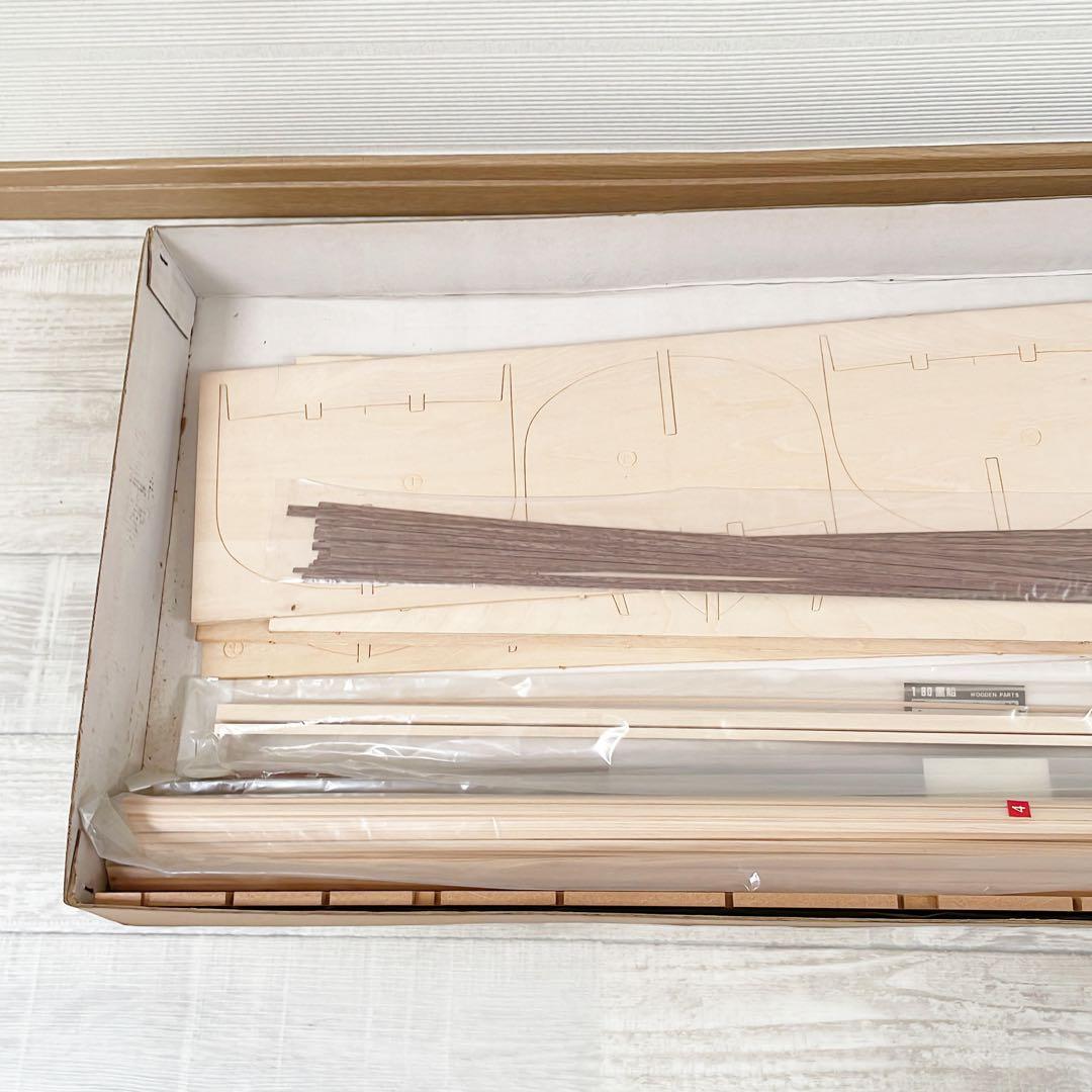 【レア絶版】未組立品 今井科学 1/80 黒船 サスケハナ号 木製帆船 イマイ