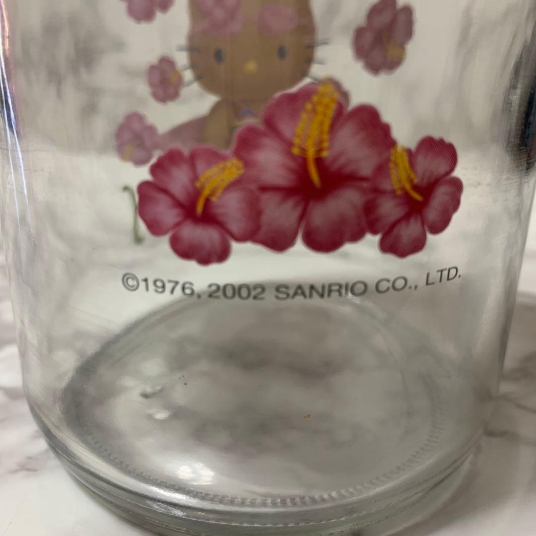 Sanrio Hello kitty カオハナ　日焼けサーフィンキティ　ガラス瓶