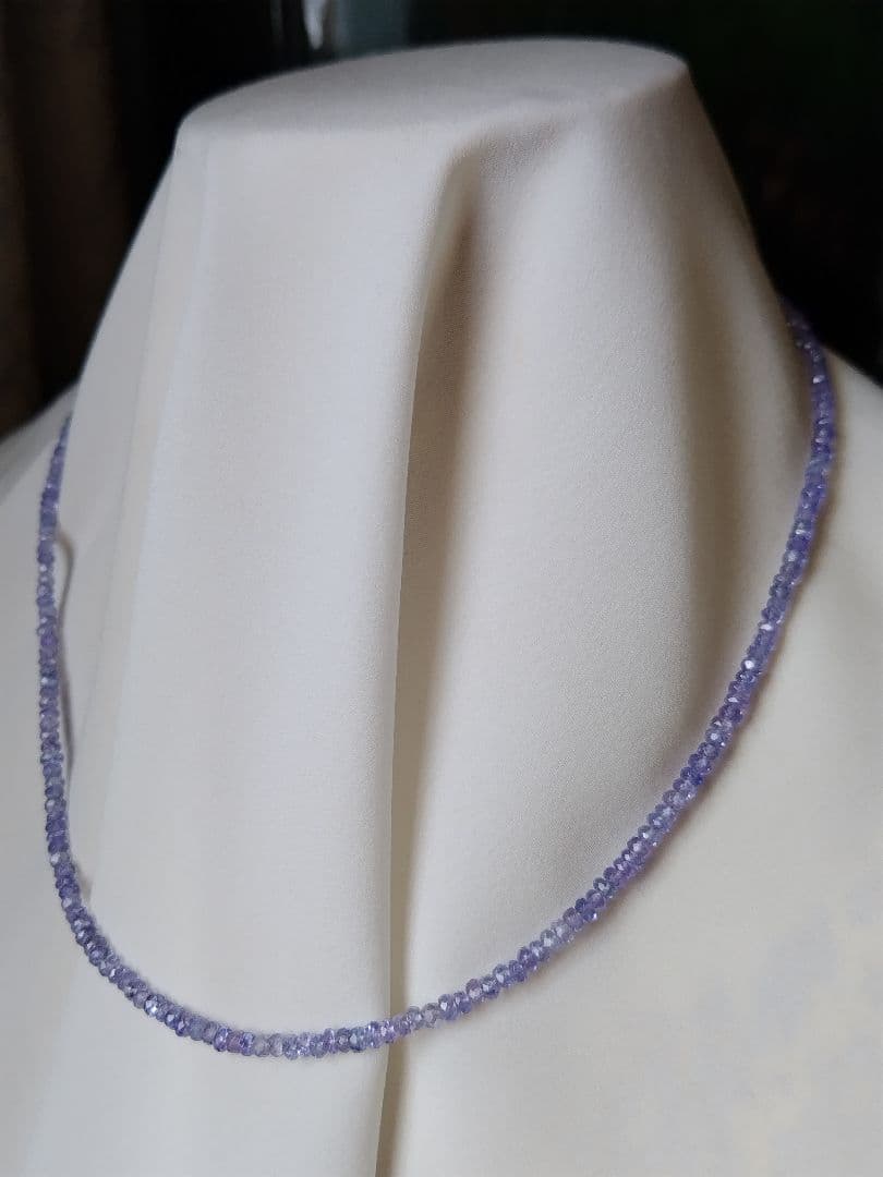 【鑑別書】K18 タンザナイト　ネックレス