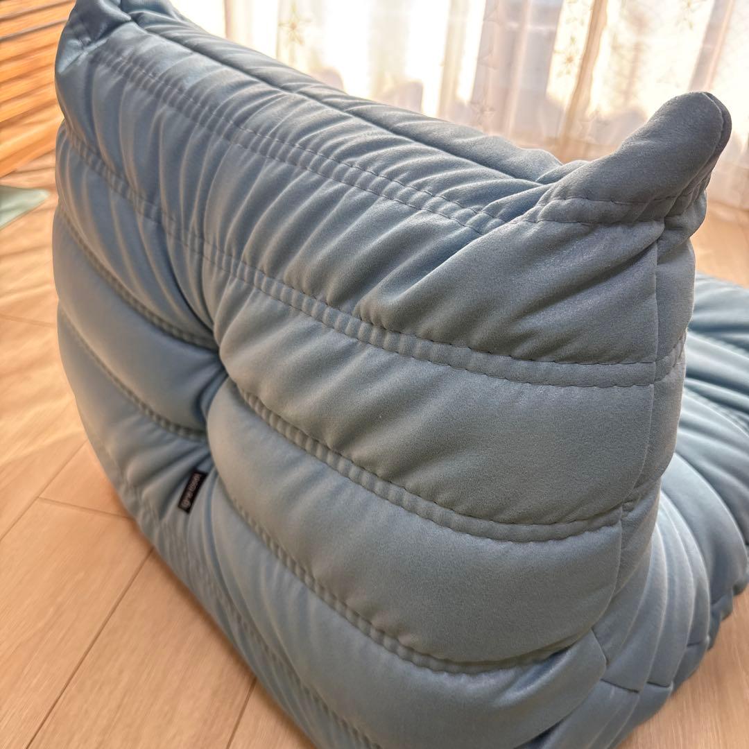 リーンロゼ ロゼトーゴミニ ブルー系 Mランク張地/人工皮革/販売価格17万円