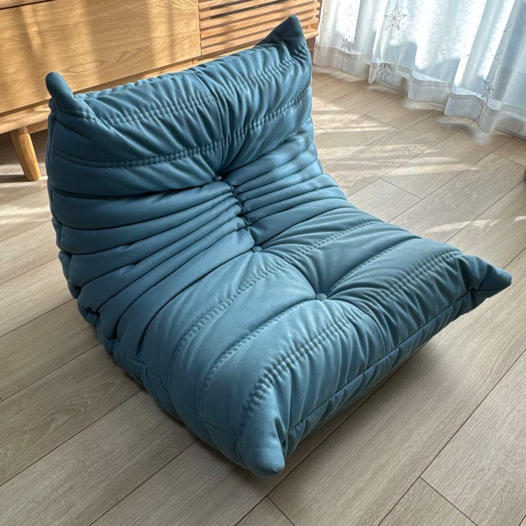 リーンロゼ ロゼトーゴミニ ブルー系 Mランク張地/人工皮革/販売価格17万円