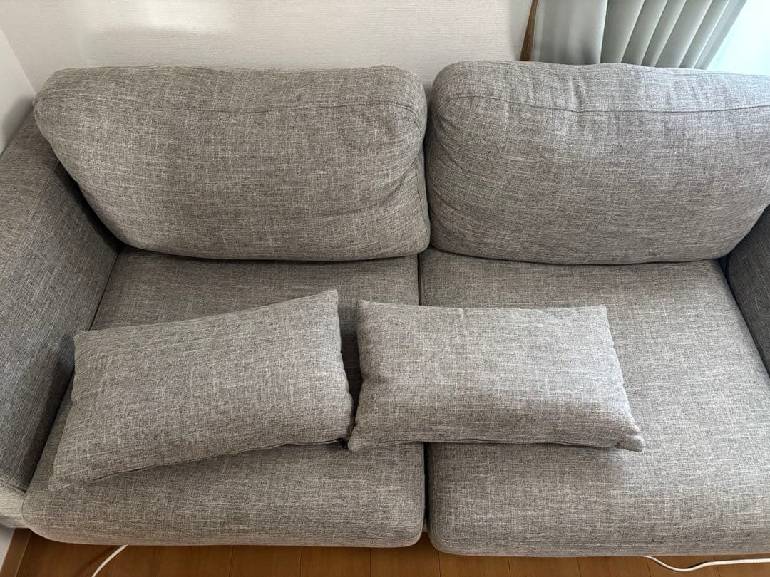 フランフラン キャピタンソファ2Sライトグレー - メルカリ