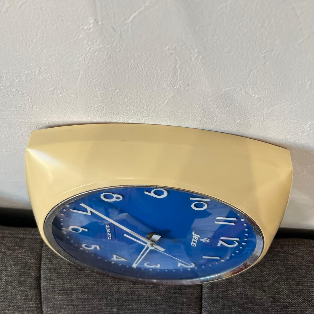 【動作品】ジェコー jeco 掛け時計 ミッドセンチュリー アンティーク