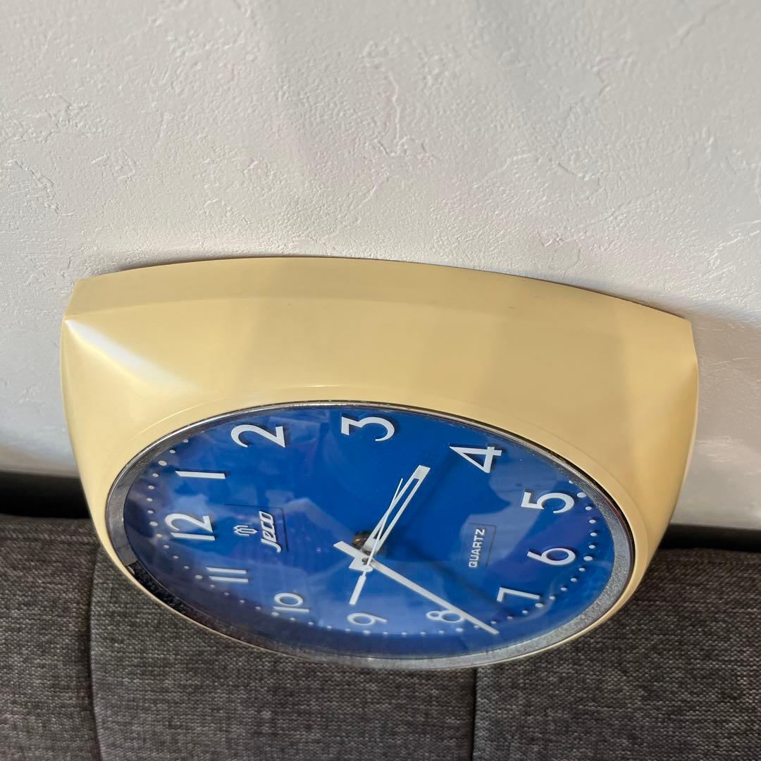 【動作品】ジェコー jeco 掛け時計 ミッドセンチュリー アンティーク