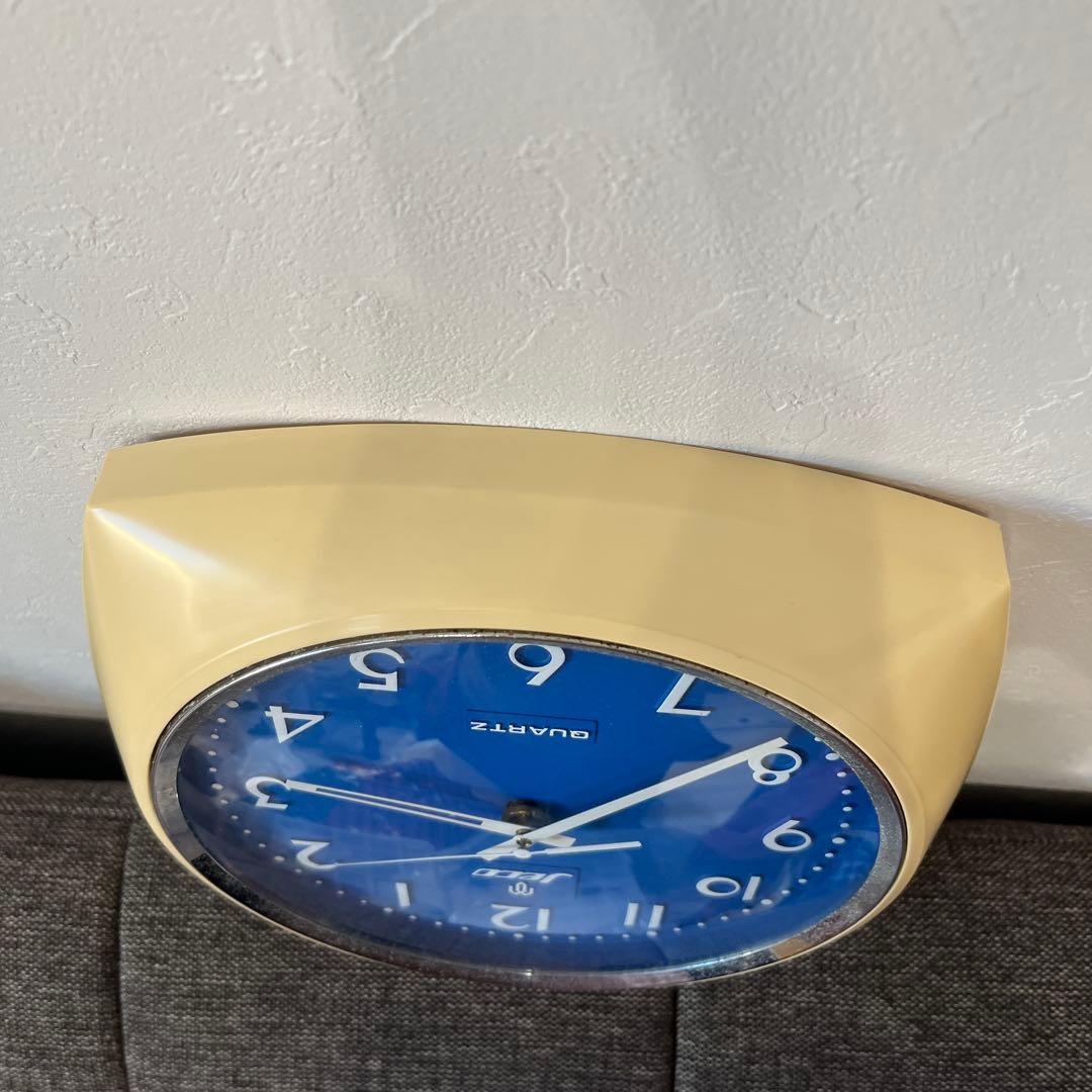 【動作品】ジェコー jeco 掛け時計 ミッドセンチュリー アンティーク