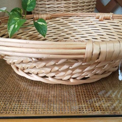 ✨新品未使用・かごまとめ売り・籐かご特大カゴ2点セット