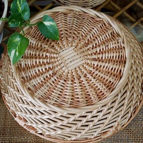 ✨新品未使用・かごまとめ売り・籐かご特大カゴ2点セット