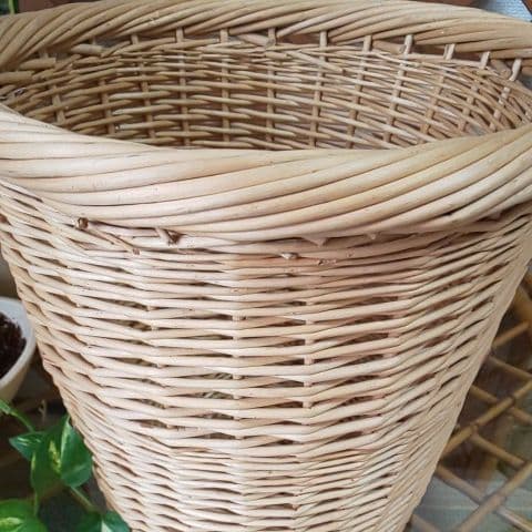 ✨新品未使用・かごまとめ売り・籐かご特大カゴ2点セット