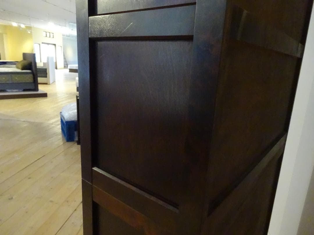 北海道民芸家具　HM160K　食器棚　カップボード　飾り棚　樺材　無垢