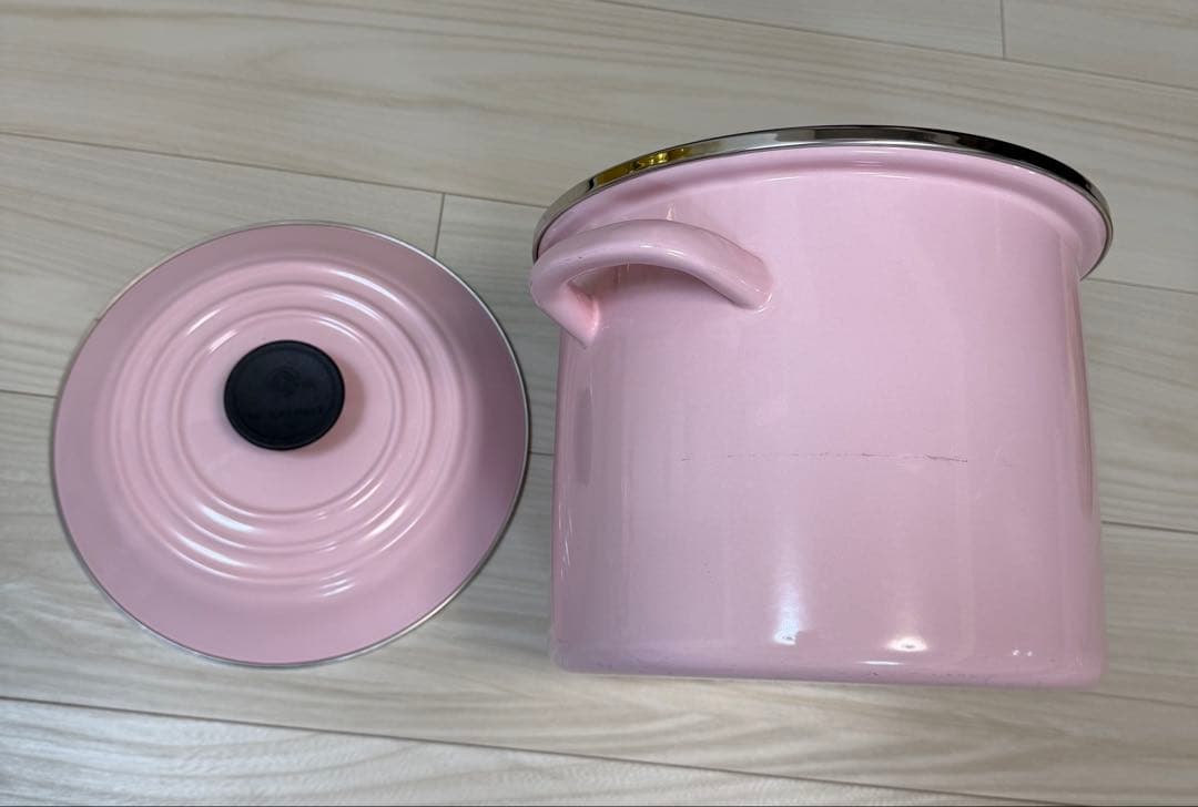 LE CREUSET 両手鍋 ピンク 22cm