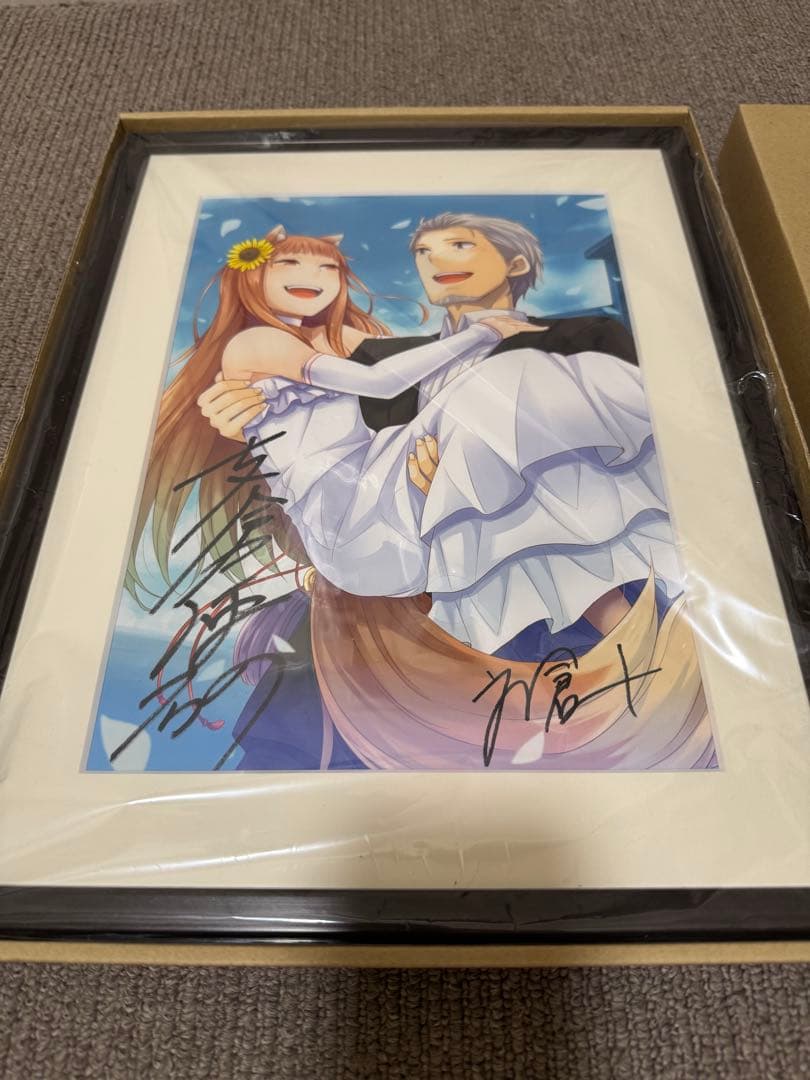 狼と香辛料 複製原画 直筆サイン入り - メルカリ