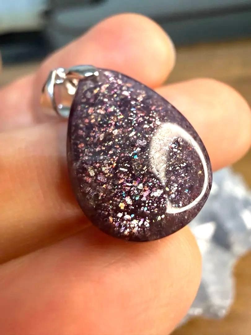 天然石✧アイオライトサンストーンペンダントトップ - メルカリ