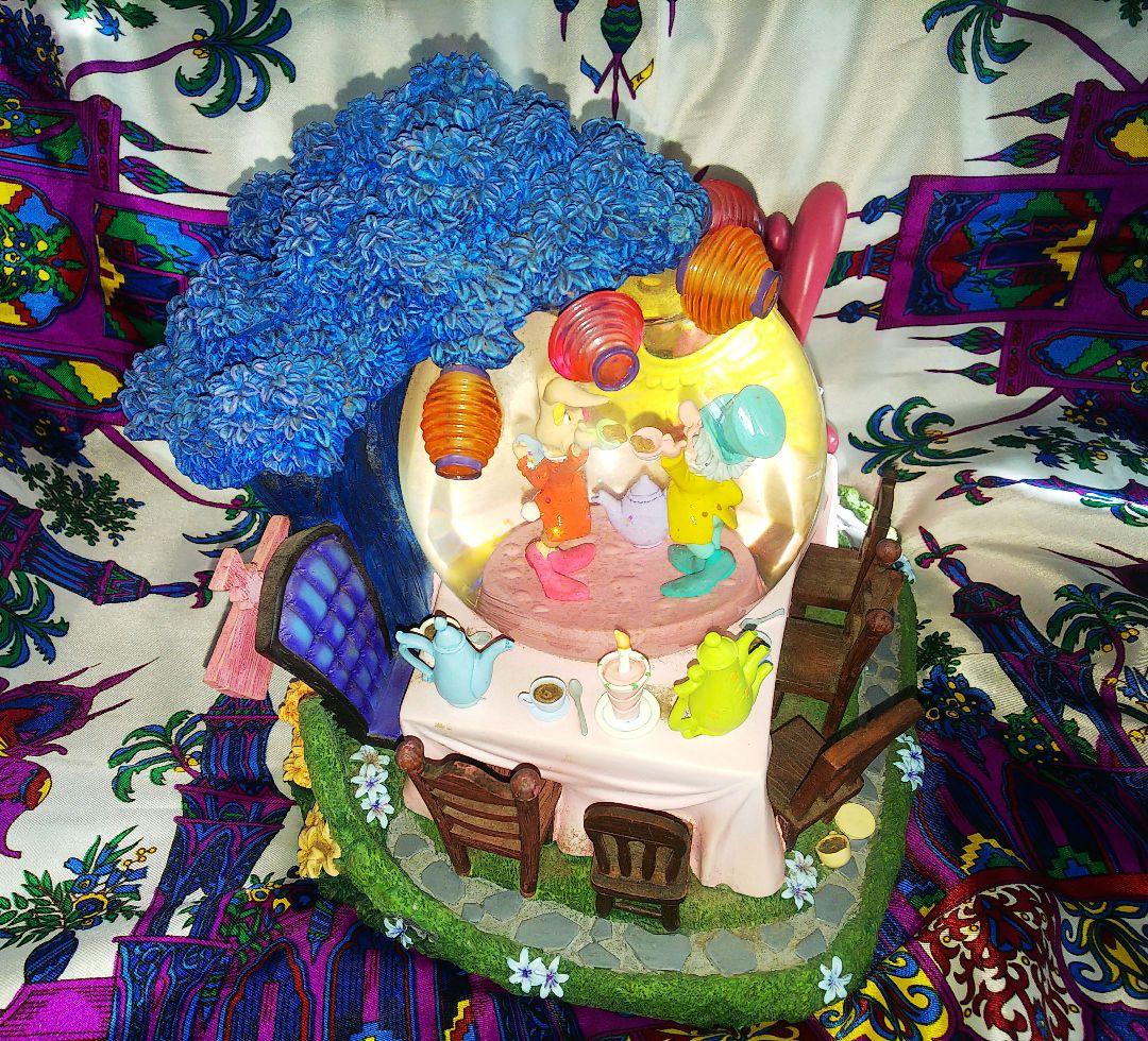 不思議の国のアリス ティーパーティー　スノーグローブ　オルゴール　希少