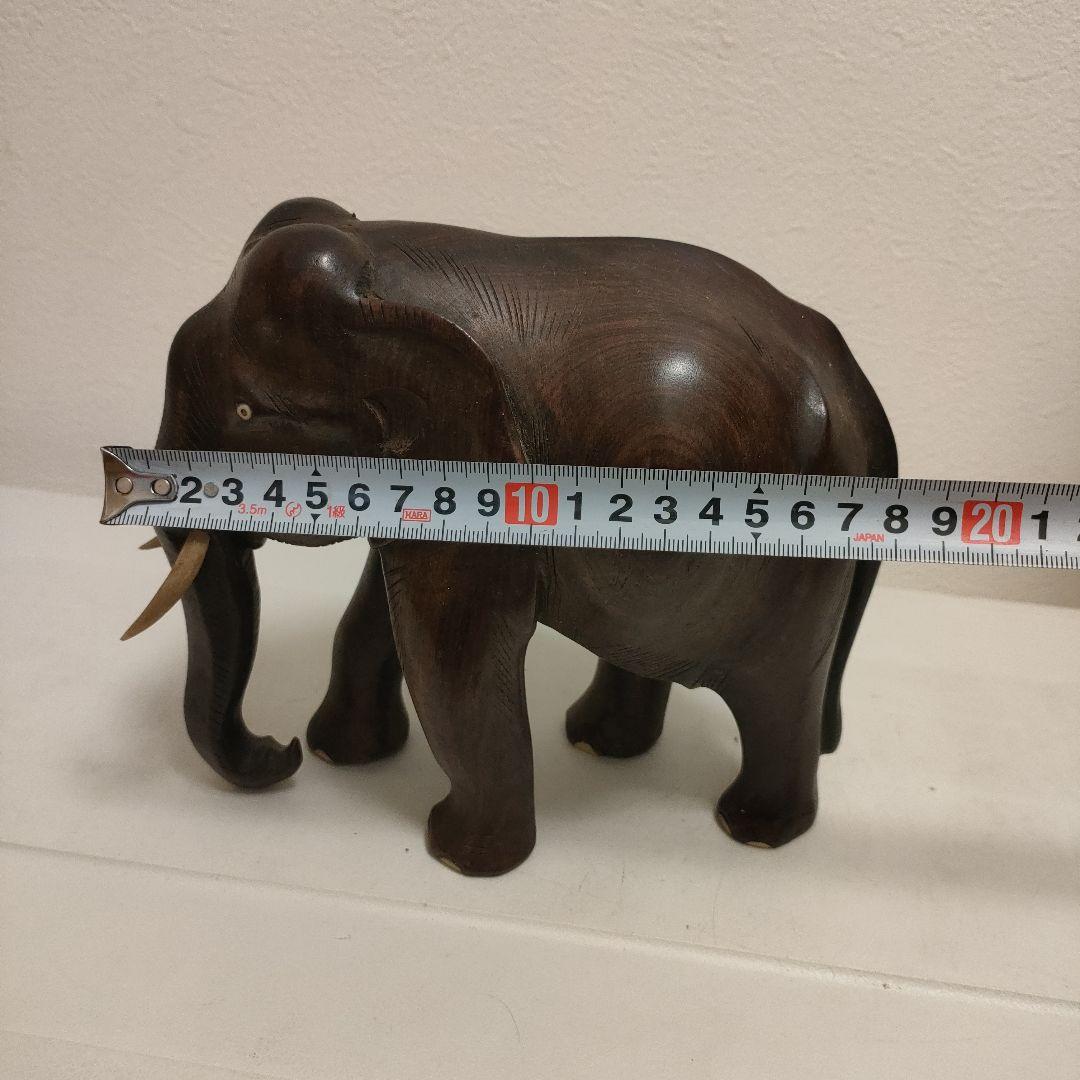 木製象の置物 木彫り インテリア コレクション アンティーク レトロ