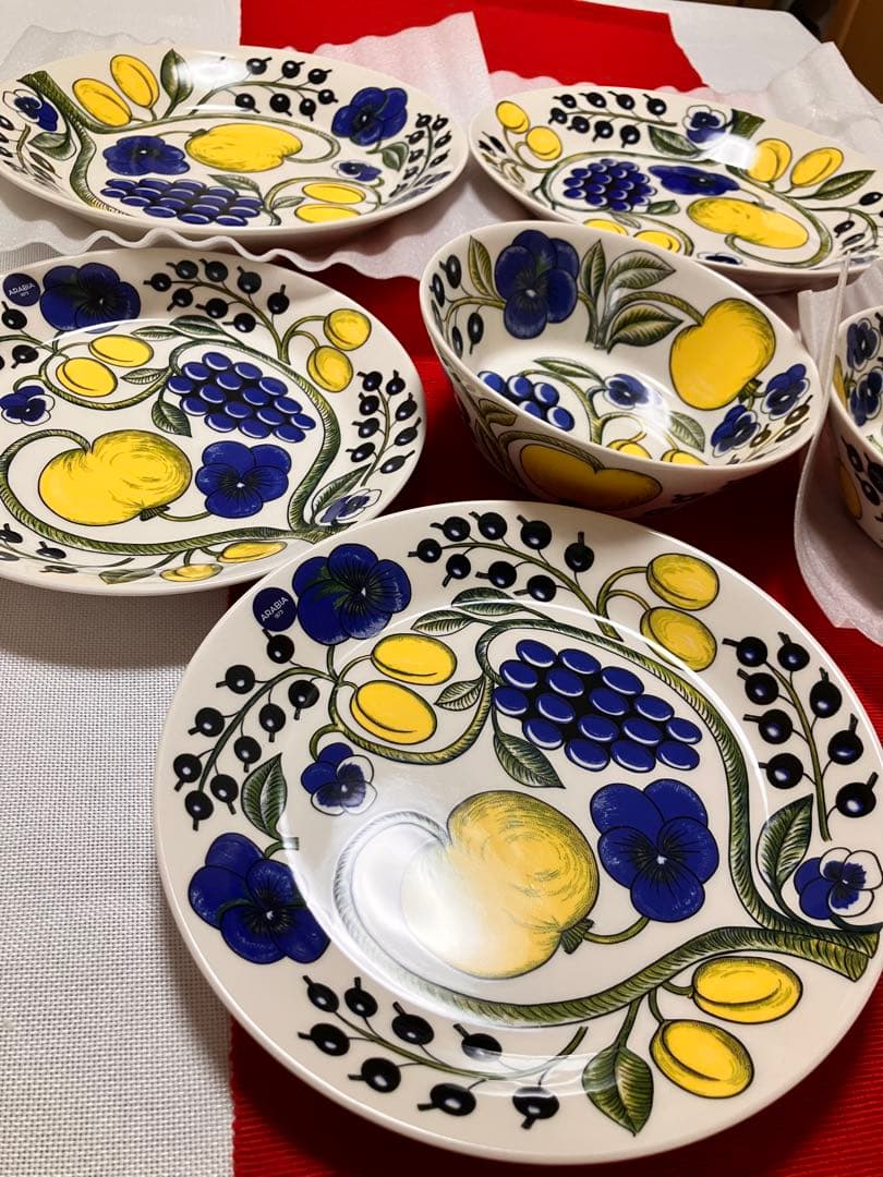 Arabia アラビア Paratiisi（パラティッシ）プレート6枚セット