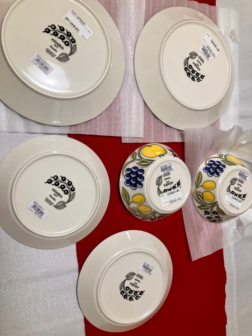 Arabia アラビア Paratiisi（パラティッシ）プレート6枚セット