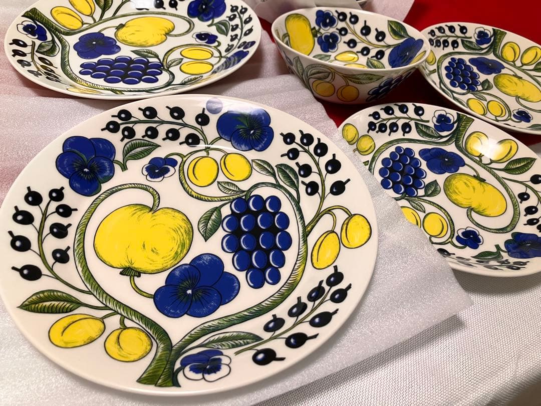 Arabia アラビア Paratiisi（パラティッシ）プレート6枚セット