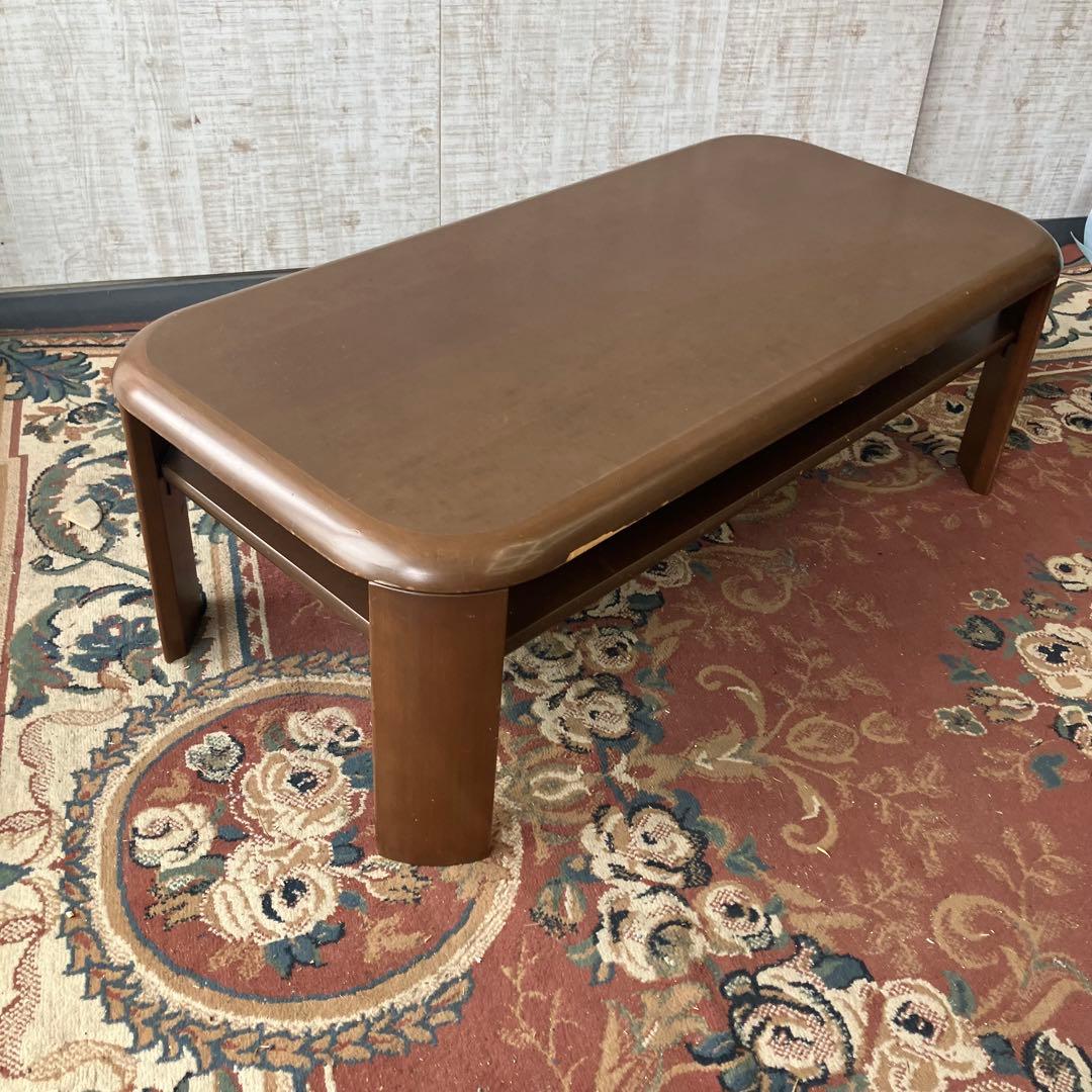 冨士ファニチア 天然木 センターテーブル ローテーブル 座卓 4人 ビンテージ